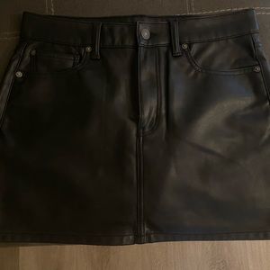 AE faux leather mini skirt